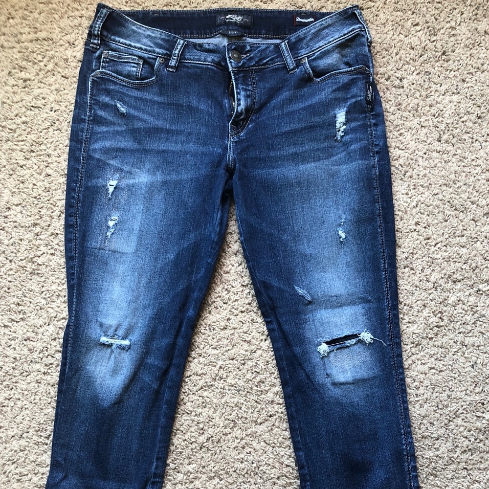 Suki silver skinny